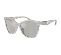 Emporio Armani Femme EA4222U 611487 Lunettes de soleil Acétate Gris Gris Papillon Normale Flash