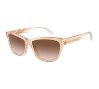 Emporio Armani Femme EA4227U 609813 Lunettes de soleil Acétate Beige Marron Cat Eye Normale Ombré