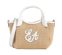 Emporio Armani, Femme, Sacs, Beige, Taille: ONE Size Petit cabas en paille tressée