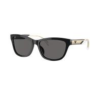Emporio Armani Femme Sunglass EA4227U - Couleur du Monture: Noir brillant, Couleur de Lentille: Gris foncé Polarisé