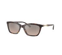 Emporio Armani Femme Sunglass EA4238 - Couleur du Monture: Havana brillant, Couleur de Lentille: Brun dégradé gris argent miroir