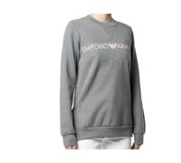 Emporio Armani, Femme, Sweatshirts et sweats à capuche, Gris, Taille: 40 FR Sweat Confortable Moderne De Haute Qualité Style Femme