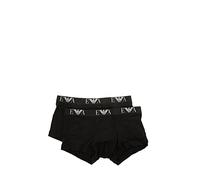 Emporio Armani Homme 2-pack-trunk Essential Monogram Caleon boxeur, Black/Black, XL EU