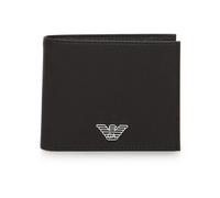 Emporio Armani, Homme, Accessoires, Brun, Taille: ONE Size ASV portefeuille à deux volets Saffiano régénéré