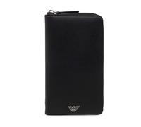 Emporio Armani, Homme, Accessoires, Noir, Taille: ONE Size Portefeuille zippé