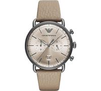 Emporio Armani Homme Analogique Quartz Montre avec Bracelet en Cuir AR11107