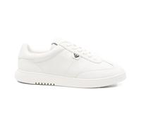 Emporio Armani, Homme, Chaussures, Blanc, Taille: 44 EU Baskets en cuir avec plaque aigle