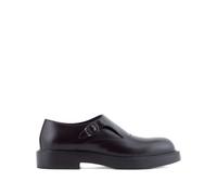 Emporio Armani, Homme, Chaussures, Brun, Taille: 42 1/2 EU Chaussures Élégantes à Lacets