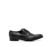 Emporio Armani, Homme, Chaussures, Noir, Taille: 42 EU Chaussures Derby à Effet Peau de Serpent