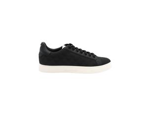 Emporio Armani, Homme, Chaussures, Noir, Taille: 43 EU Baskets en nylon avec aigle jacquard all-over