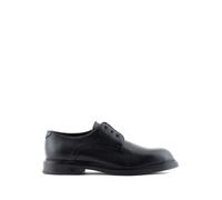 Emporio Armani, Homme, Chaussures, Noir, Taille: 43 EU Bottes noires en cuir grainé avec logo