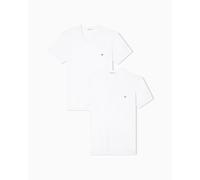 Emporio Armani T-shirts à col en V Lot de 2 Homme Blanc/Blanc Taille L
