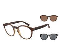 Emporio Armani Homme Emporio Armani EA4152 58021W Lunettes de soleil Injecté Tortue Transparent Pantos Normale