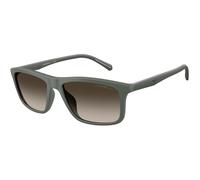 Emporio Armani Homme Emporio Armani EA4257U 631213 Lunettes de soleil Injecté Vert Marron Pillow Normale Ombré