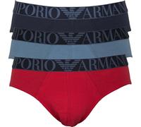 EMPORIO ARMANI Homme Slips Organic Stretch Cotton en multipack S Brief/Rouge/Marine/Aviation