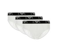 Emporio Armani, Homme, Sous-vêtements, Blanc, Taille: 2XL Stretch Cotton Jersey Brief 3-Pack