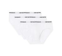 Emporio Armani, Homme, Sous-vêtements, Blanc, Taille: S Lot de trois slips en jersey stretch