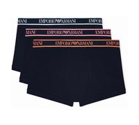 Emporio Armani, Homme, Sous-vêtements, Bleu, Taille: S Boxers Brodés (Lot de Trois)