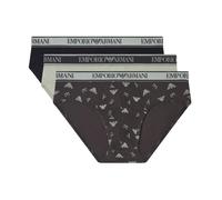 Emporio Armani, Homme, Sous-vêtements, Multicolore, Taille: M Lot de trois slips avec ceinture logo Core