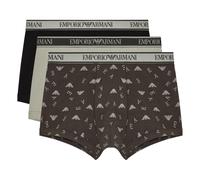 Emporio Armani, Homme, Sous-vêtements, Vert, Taille: S Lot de trois boxers avec ceinture logo Core