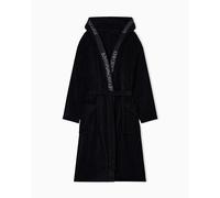 Emporio Armani Peignoir éponge long pour homme Noir L