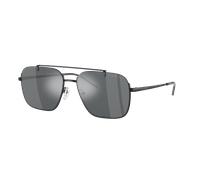 Emporio Armani Homme Sunglass EA2150 - Couleur du Monture: Noir brillant, Couleur de Lentille: Noir Effet Miroir Gris Clair