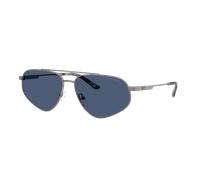 Emporio Armani Homme Emporio Armani EA2156 300380 Lunettes de soleil Métal Gris Bleu Pilote Normale
