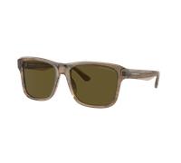 Emporio Armani Homme Sunglass EA4208 - Couleur du Monture: Vert brillant/brun supérieur, Couleur de Lentille: Marron foncé