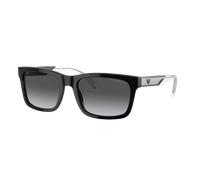 Emporio Armani Homme Sunglass EA4224 - Couleur du Monture: Noir brillant, Couleur de Lentille: Gris foncé Polar