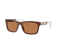 Emporio Armani Homme Sunglass EA4224 - Couleur du Monture: Opaline brillante brun, Couleur de Lentille: Brun