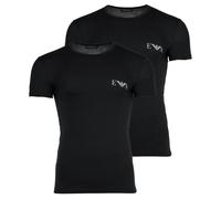 Emporio Armani Homme T-Shirt, 2er Paquet - Bold Monogram, Col Rond, Ajusté Coupe