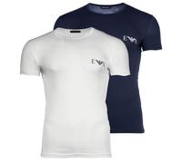 Emporio Armani Homme T-Shirt, 2er Paquet - Bold Monogram, Col Rond, Ajusté Fit