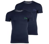 Emporio Armani Homme T-Shirt, 2er Paquet - Bold Monogram, Col Rond, Slim Fit