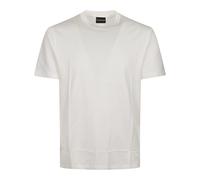 Emporio Armani, Homme, Tops, Blanc, Taille: L Basic Filo di Scozia T-shirt