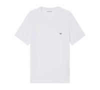 Emporio Armani, Homme, Tops, Blanc, Taille: S T-shirt ajusté à col rond