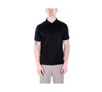 Emporio Armani, Homme, Tops, Noir, Taille: 2XL Polo Halfzip