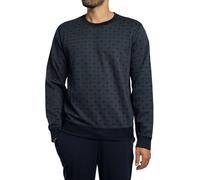 Emporio Armani Interlock Jacquard Sweatshirt Maillot de survêtement, Bleu, S Homme