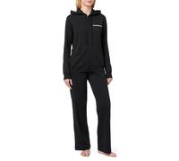 Emporio Armani Interlock Lounge Zip Tracksuit Sweatshirt, Noir, S Femme