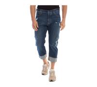 Emporio Armani - Jean Cropped Coupe Droite - Homme - Jeans - Bleu - Taille: W32