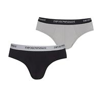 Emporio Armani Knit 2 Pack - Slip - Uni - Homme - Multicolore (Nero/Grigio) - Medium (Taille Fabricant: M)