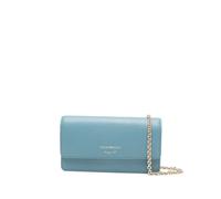 Emporio Armani - Leather Wallet On Chain - Femme - Accessoires - Bleu - Taille: ONE Size