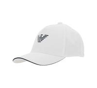 Emporio Armani - Logo Cotton Cap - Homme - Accessoires - Blanc - Taille: ONE Size