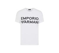 Emporio Armani - Logo T-shirt - Homme - Tops - Blanc - Taille: L