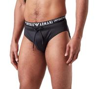 EMPORIO ARMANI Logoband Swim Low Brief, Black, 48 Homme