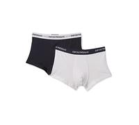 Emporio Armani Lot de 2 Bandes Logo Trunk Essential Core Underwear, Multicolore (Bianco/Marine), XXL Homme