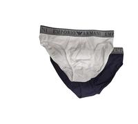 Emporio Armani Lot de 2 Slips Endurance pour Homme, Bleu, Taille M, Bleu, M