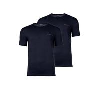 Emporio Armani Lot de 2 t-Shirts à col Rond avec Logo, Armani Blu/Armani Blu, Taille M