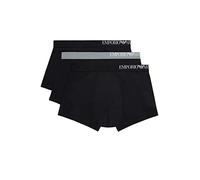 Emporio Armani Lot de 3 Fibres écologiques Trunk Soft Touch, Noir/Noir, M Homme