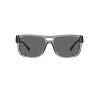 Emporio Armani Lunettes de soleil EA4197 rectangulaires Homme Acétate Gris 57