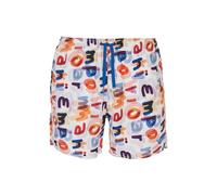 Emporio Armani Macro Logo Swim Boxer Trunks, Blanc imprimé, 48 Homme